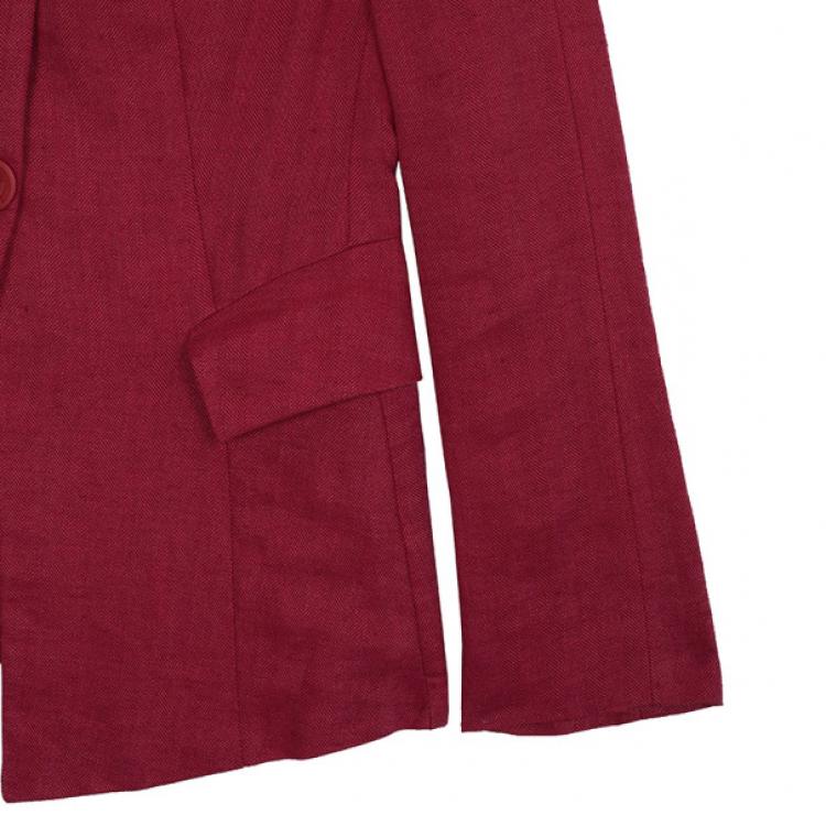 Pre Owned Giorgio Armani Pink Blazer S