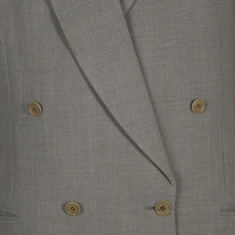 Pre Owned Giorgio Armani Men's Beige Wool Suit L