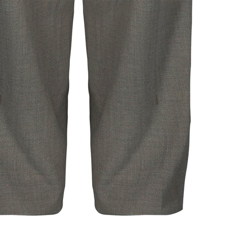 Pre Owned Giorgio Armani Men's Beige Wool Suit L