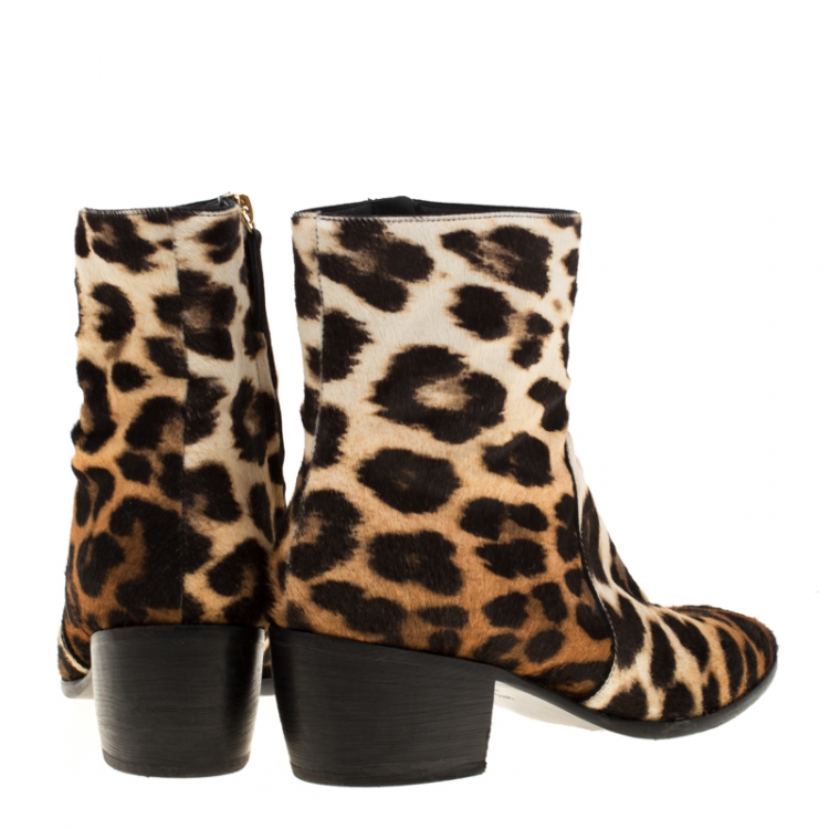 giuseppe zanotti leopard boots