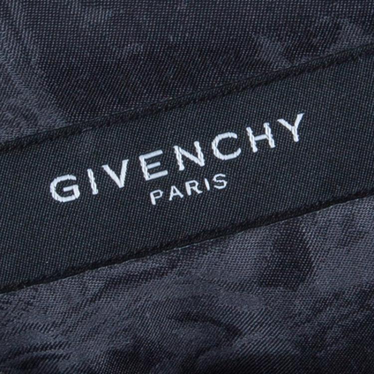Pre Owned Givenchy Grey Printed Long Sleeve Buttondown Cotton Shirt M