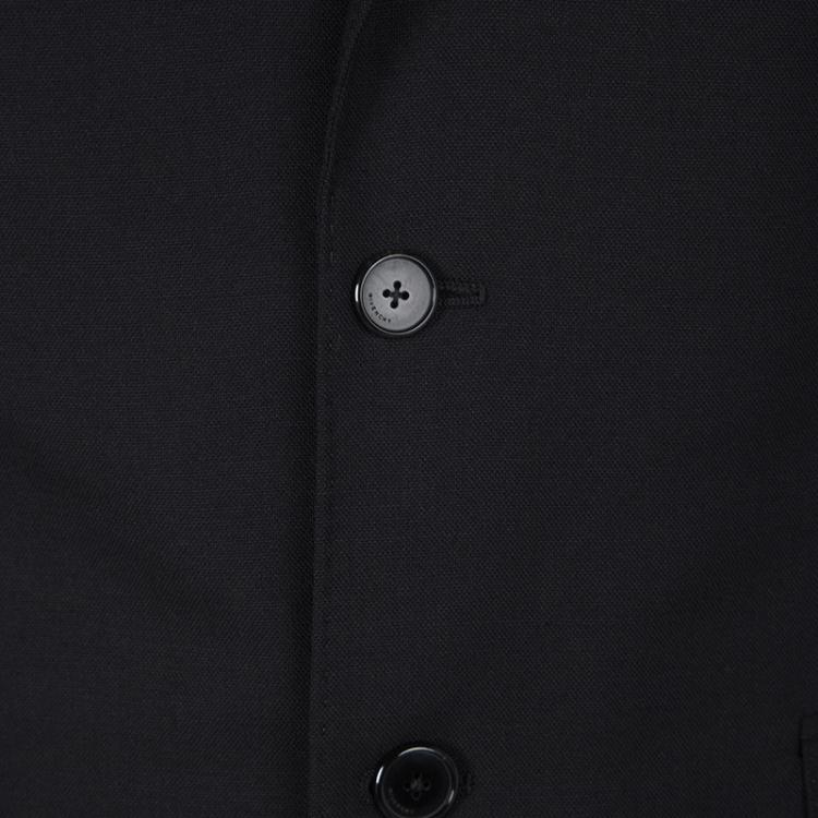 Pre Owned Givenchy Black Wool Contrast Lined Blazer L