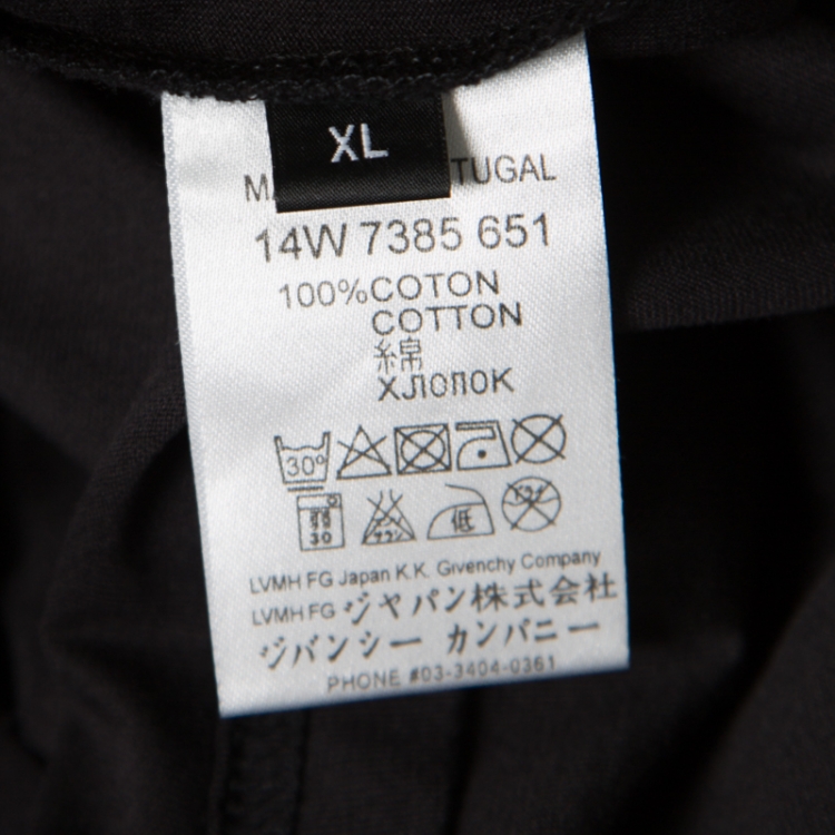 Pre Owned Givenchy Black 17 Lucifero Printed Cotton Jersey Crew Neck T-Shirt XL