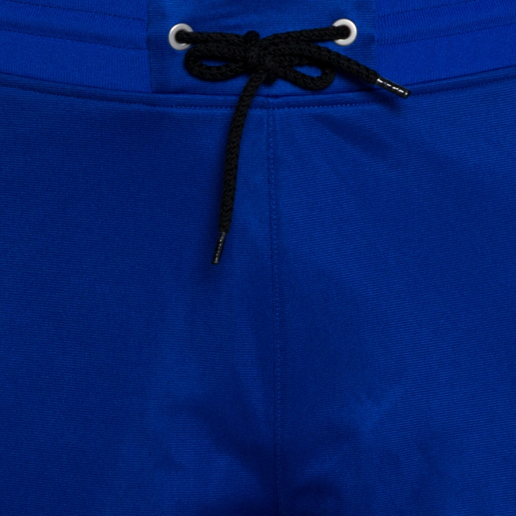 Pre Owned Givenchy Blue Jersey 4G Side Band Shorts S