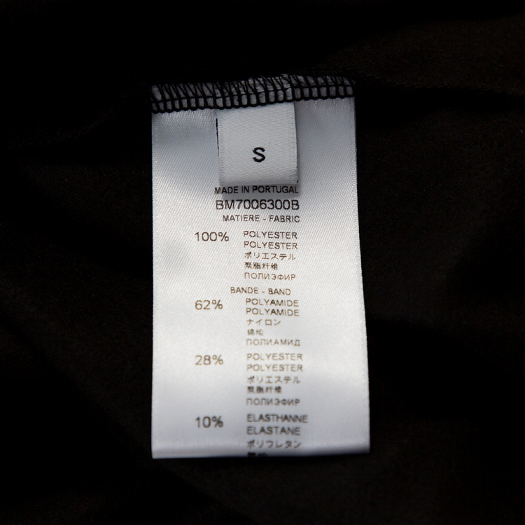 Pre Owned Givenchy Black Ticker Sleeve Zip Up Track Jacket S