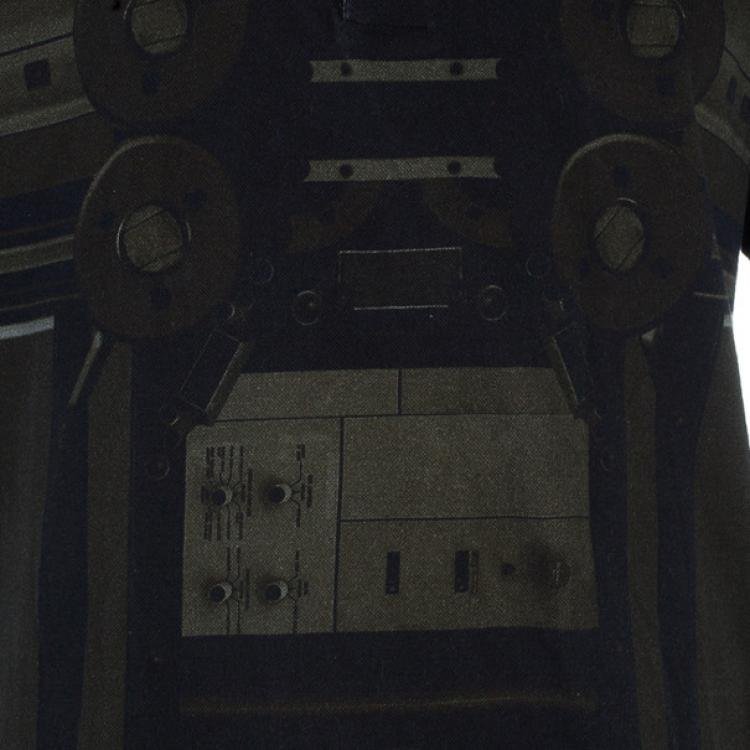 Pre Owned Givenchy Circuit Print Short Sleeve Men's Polo Shirt M