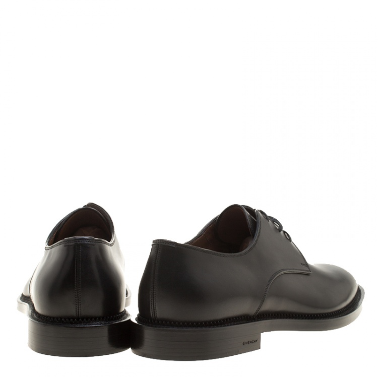 Pre Owned Givenchy Black Leather Uniform Kline Lace Up Derby Size 43