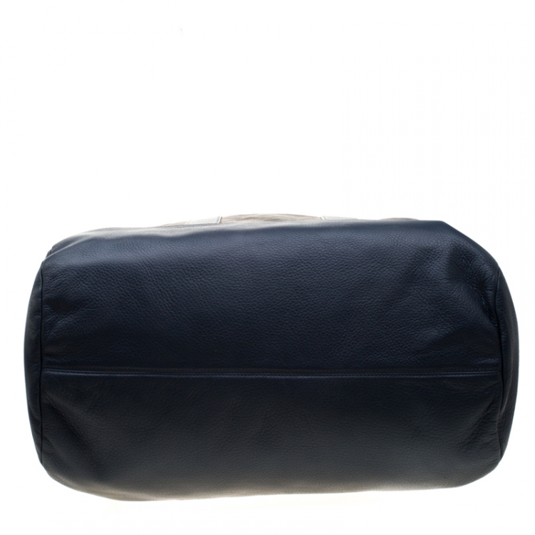 Pre Owned Givenchy Black/Blue Coated Fabric and Leather Limited Edition 75/008 Garment Bag