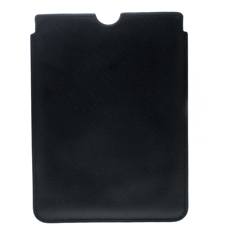 Pre Owned Givenchy Black Coated Canvas Rottweiler IPad Mini Case