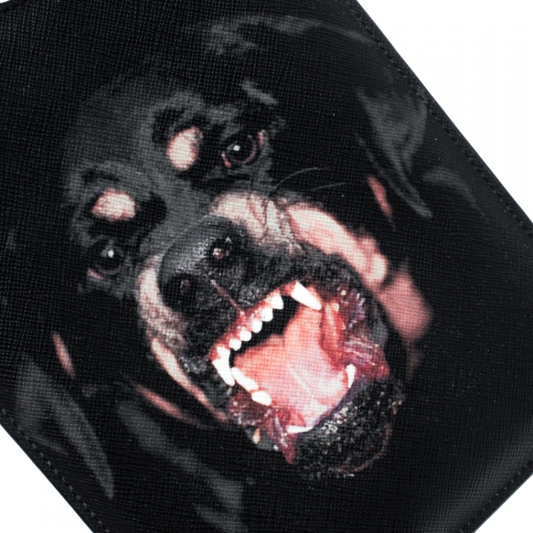 Pre Owned Givenchy Black Coated Canvas Rottweiler IPad Mini Case