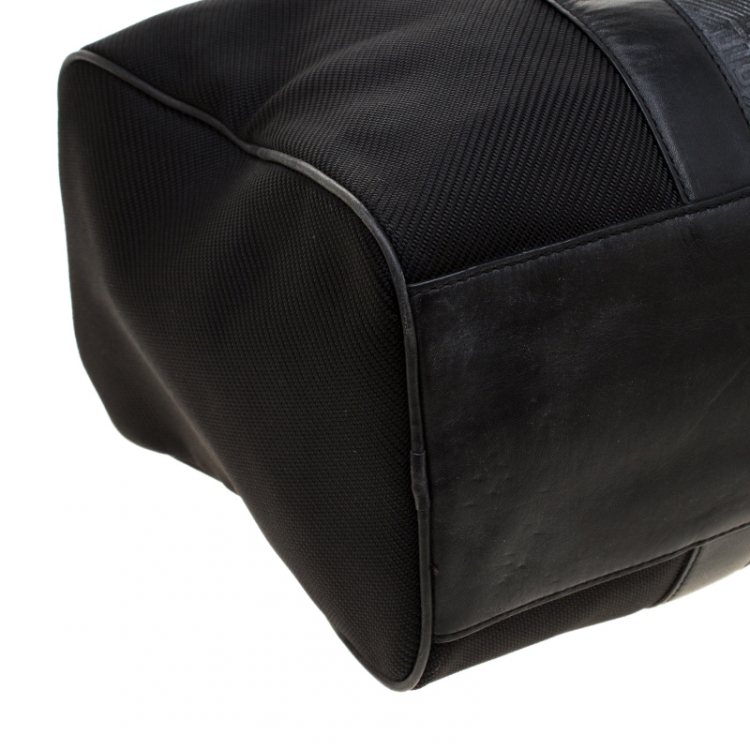 Pre Owned Givenchy Black Nylon and Leather Duffle Bag
