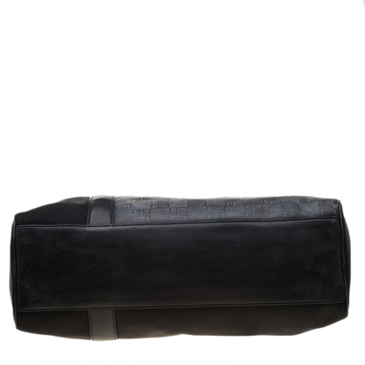 Pre Owned Givenchy Black Nylon and Leather Duffle Bag