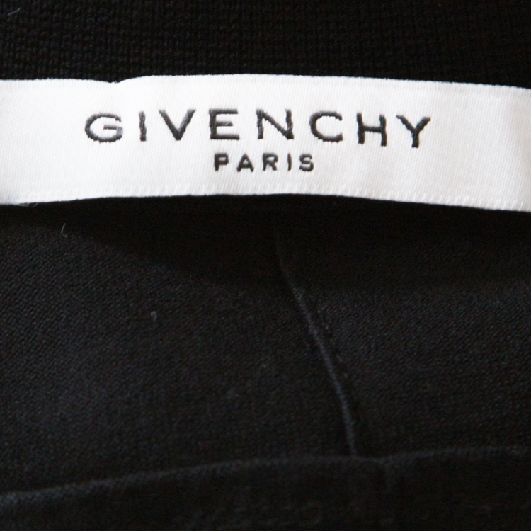 Pre Owned Givenchy Black Cotton I feel Love Oversized T-Shirt S