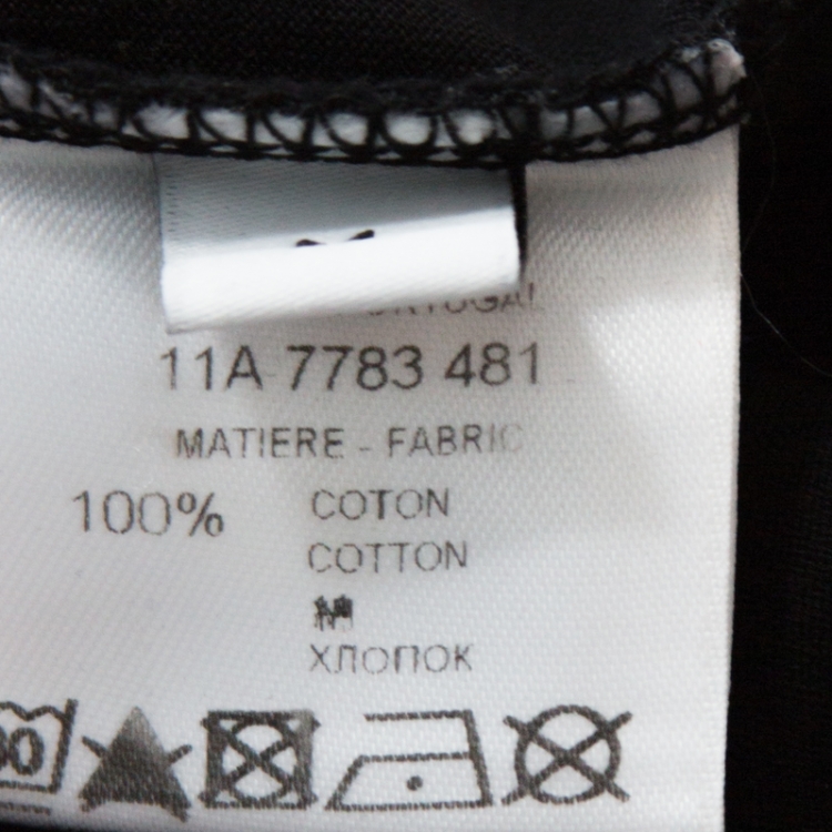 Pre Owned Givenchy Black Graphic Print Cotton Sleeveless T-Shirt M