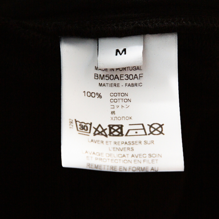 Pre Owned Givenchy Black Knit Vertical Logo Shorts M