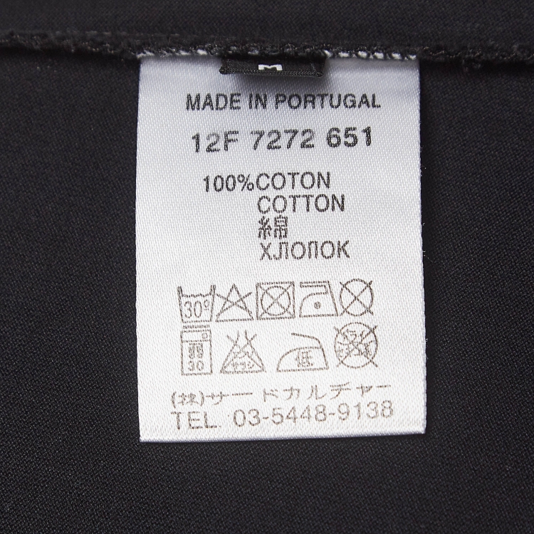 Pre Owned Givenchy Black Shark Print Cotton T-Shirt M