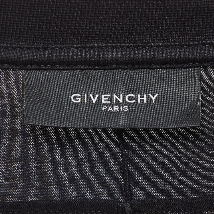 Pre Owned Givenchy Black Shark Print Cotton T-Shirt M
