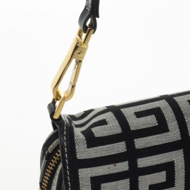 Pre Owned Givenchy Monogram Flap Clutch Wallet Bag