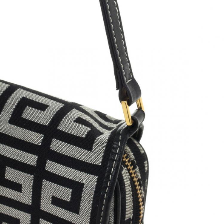 Pre Owned Givenchy Monogram Flap Clutch Wallet Bag