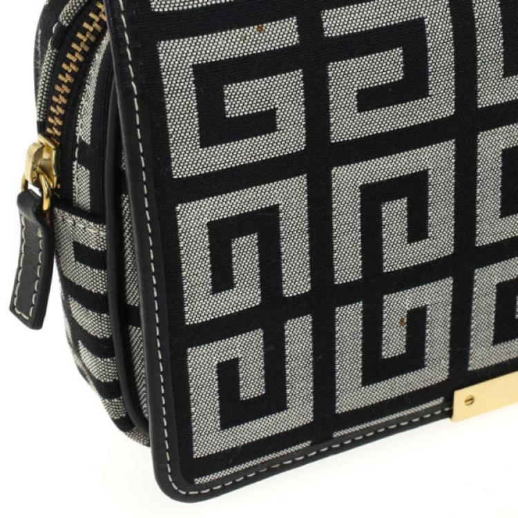 Pre Owned Givenchy Monogram Flap Clutch Wallet Bag