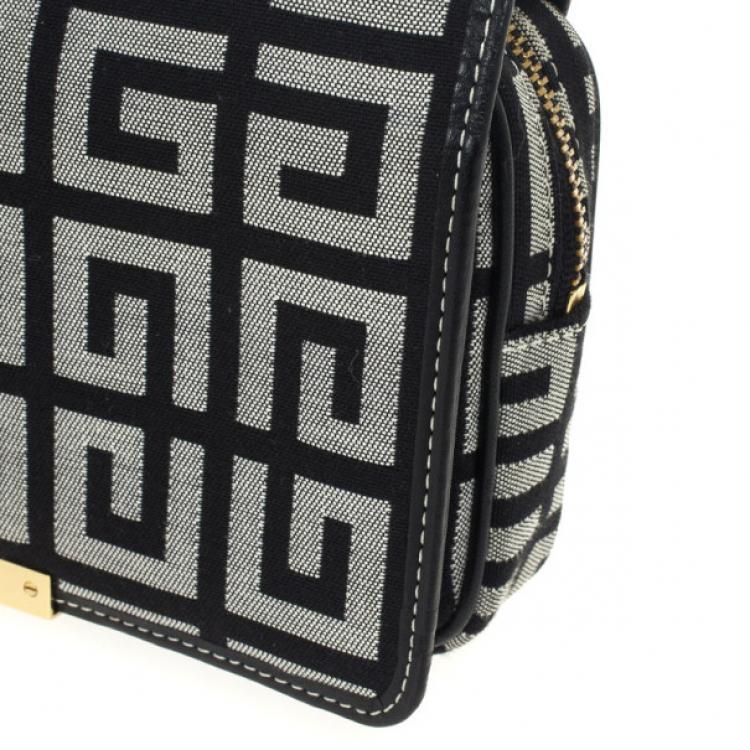 Pre Owned Givenchy Monogram Flap Clutch Wallet Bag