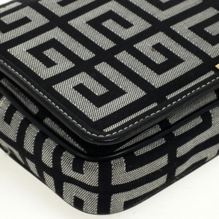 Pre Owned Givenchy Monogram Flap Clutch Wallet Bag