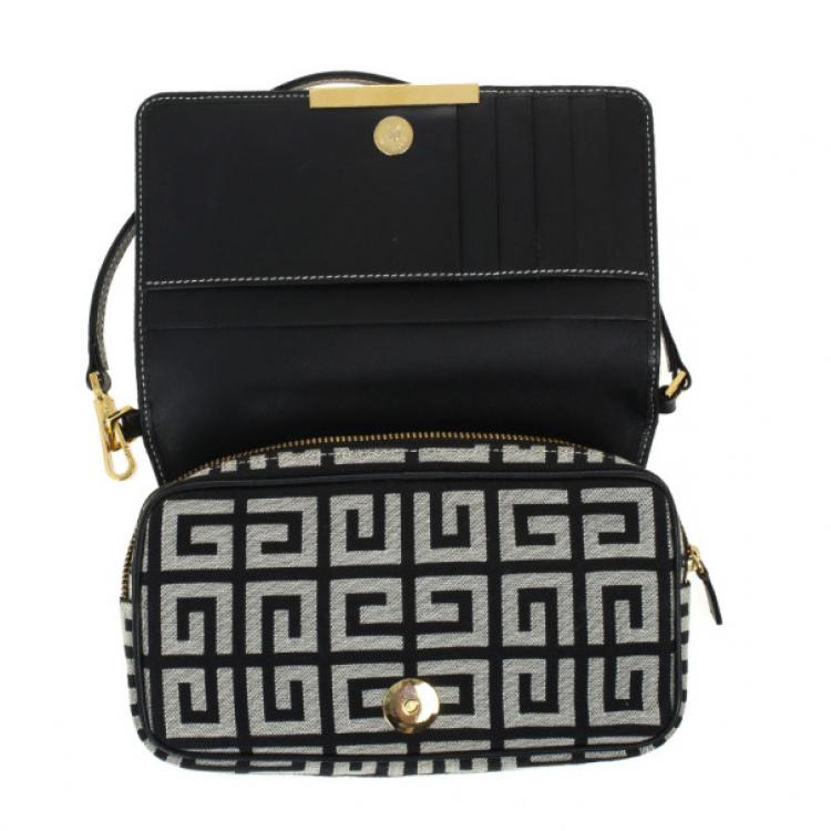 Pre Owned Givenchy Monogram Flap Clutch Wallet Bag