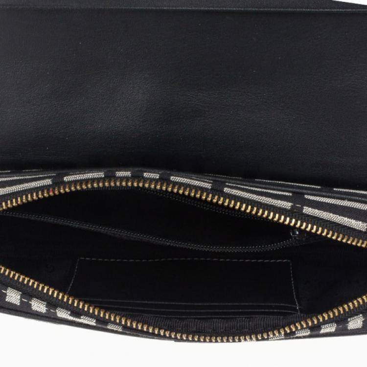 Pre Owned Givenchy Monogram Flap Clutch Wallet Bag