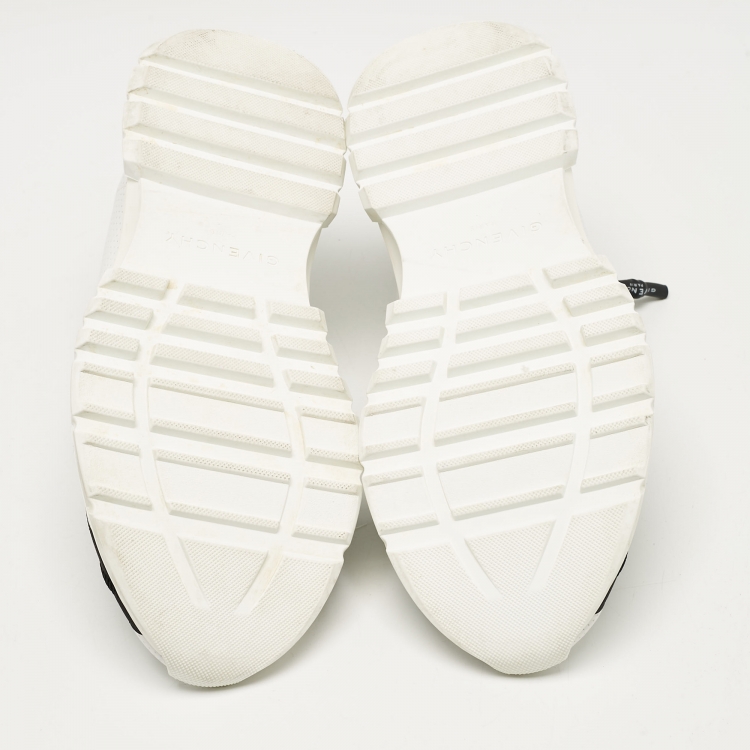 Pre Owned Givenchy White Perforated Leather Spectre Sneakers Size 42