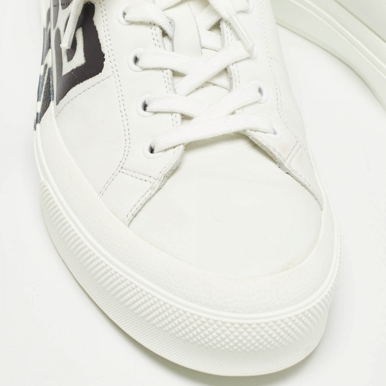 Pre Owned Givenchy White Leather Low Top Sneakers Size 45