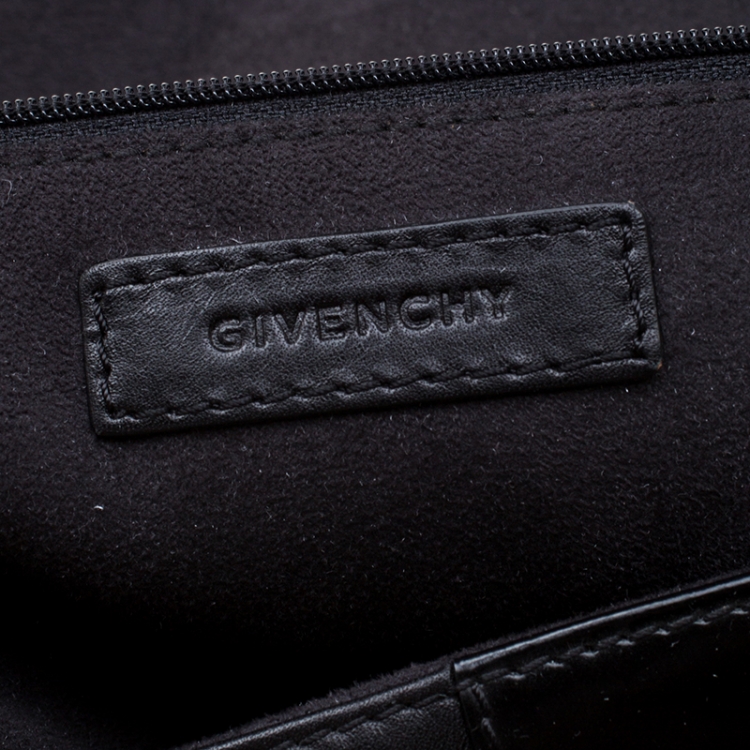 Pre Owned Givenchy Black Leather Briefcase 