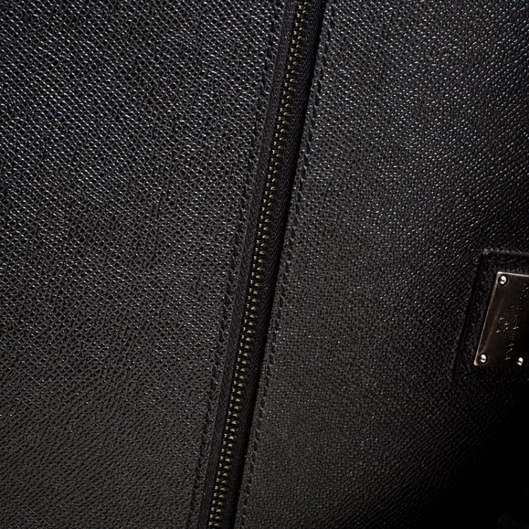 Pre Owned Givenchy Black Leather Briefcase 