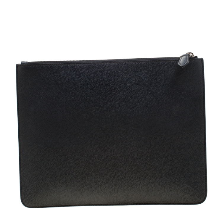 Pre Owned Givenchy Black Monkey Brothers Leather Pouch