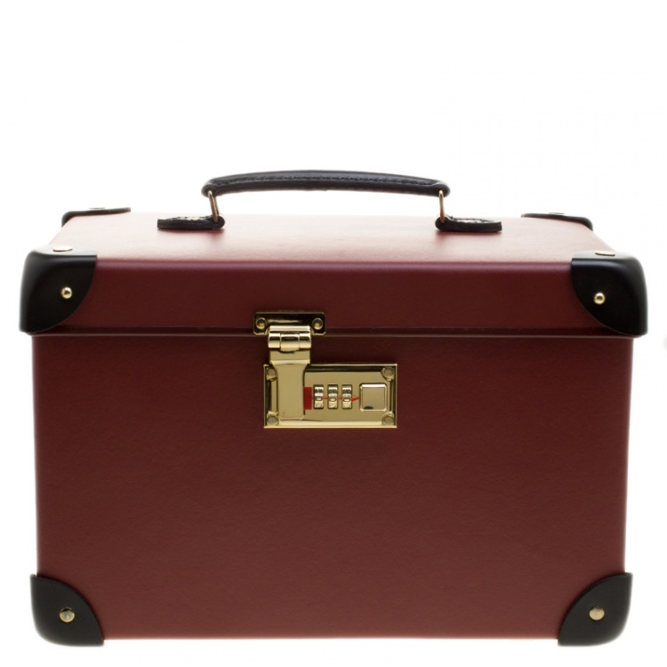 Pre Owned Globe Trotter Burgundy 4 Piece Limited Edition Chivas Regal Luggage Set
