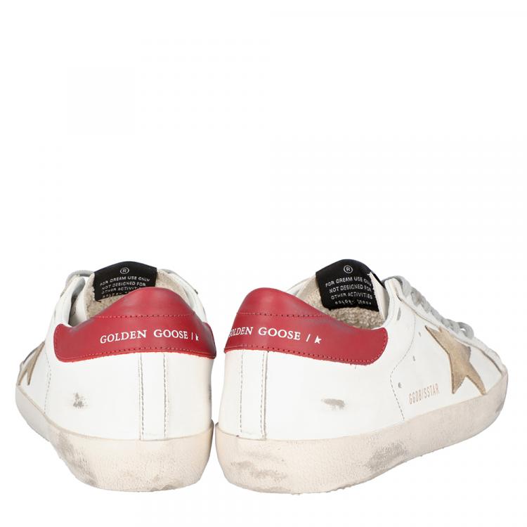 Pre Owned Golden Goose White Superstar Classic Sneakers Size 44