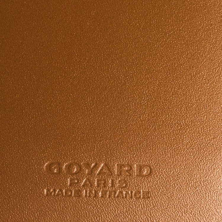 Pre Owned Goyard Black Goyardine Coated Canvas St. Marc Bifold Card Holder