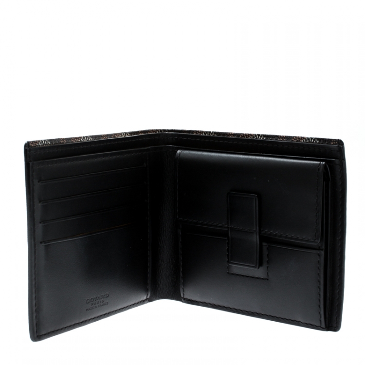 GOYARD Goyardine Bi-Fold Victoire PM Wallet Black 1287246