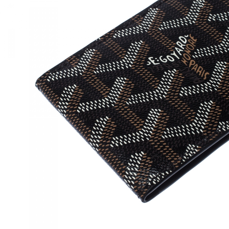 Pre Owned Goyard Brown Goyardine Coated Canvas Victoire Wallet