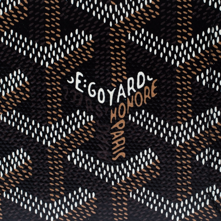 Pre Owned Goyard Brown Goyardine Coated Canvas Victoire Wallet