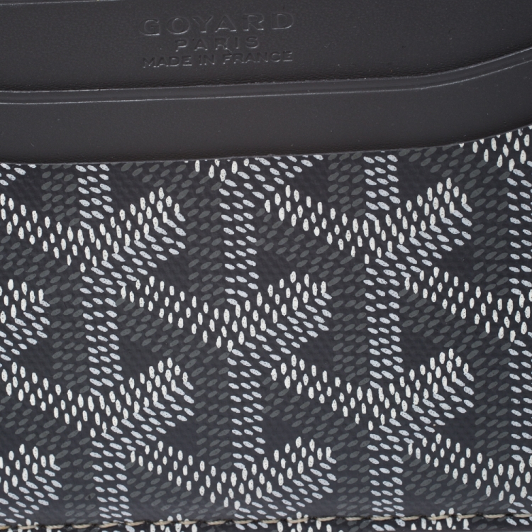 Pre Owned Goyard Grey Goyardine Coated Canvas Saint Sulpice Card Holder