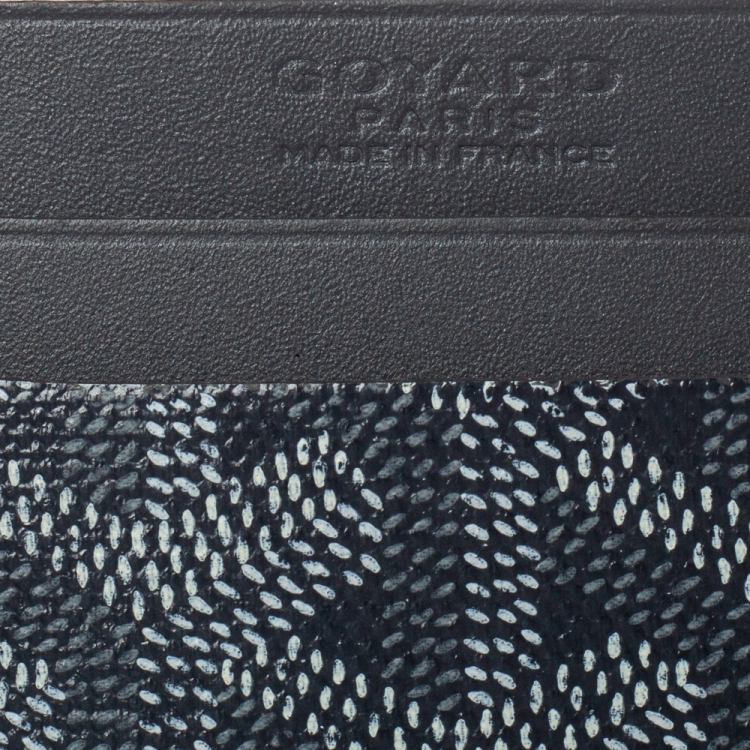 Pre Owned Goyard Grey Goyardine Coated Canvas Saint Sulpice Card Holder