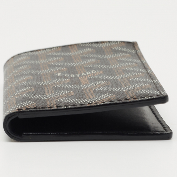 Pre Owned Goyard Brown Goyardine Coated Canvas Saint Pierre Bifold Card Holder