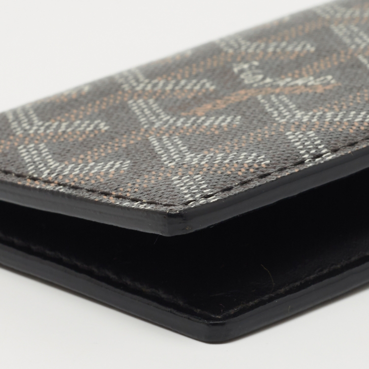 Pre Owned Goyard Brown Goyardine Coated Canvas Saint Pierre Bifold Card Holder