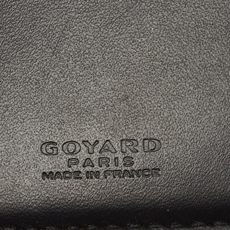 Pre Owned Goyard Brown Goyardine Coated Canvas Saint Pierre Bifold Card Holder