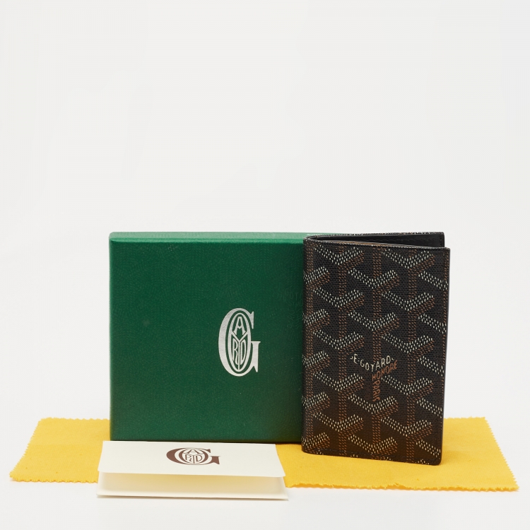 Pre Owned Goyard Brown Goyardine Coated Canvas Saint Pierre Bifold Card Holder