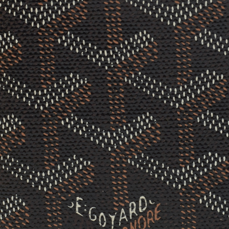 Pre Owned Goyard Brown Goyardine Coated Canvas Saint Pierre Bifold Card Holder