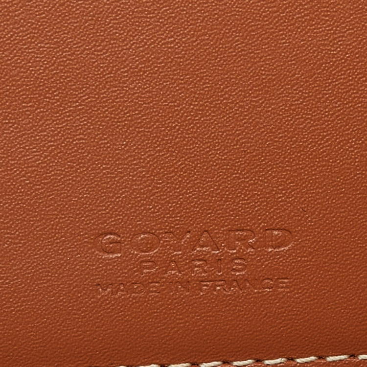 Pre Owned Goyard Brown Goyardine Coated Canvas Victoire Bifold Wallet