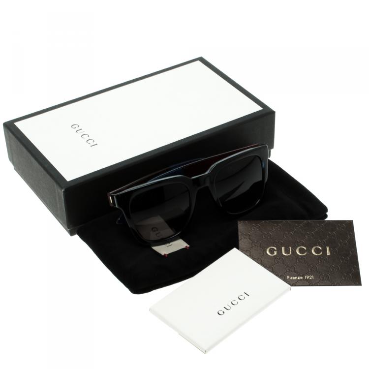 مملوكة مسبقًا Gucci Black GG1133/S Wayfarer Sunglasses