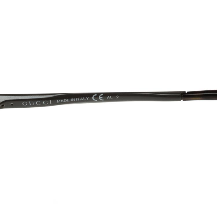 Pre Owned Gucci Brown/ Purple Gradient GG2206/S Aviator Sunglasses