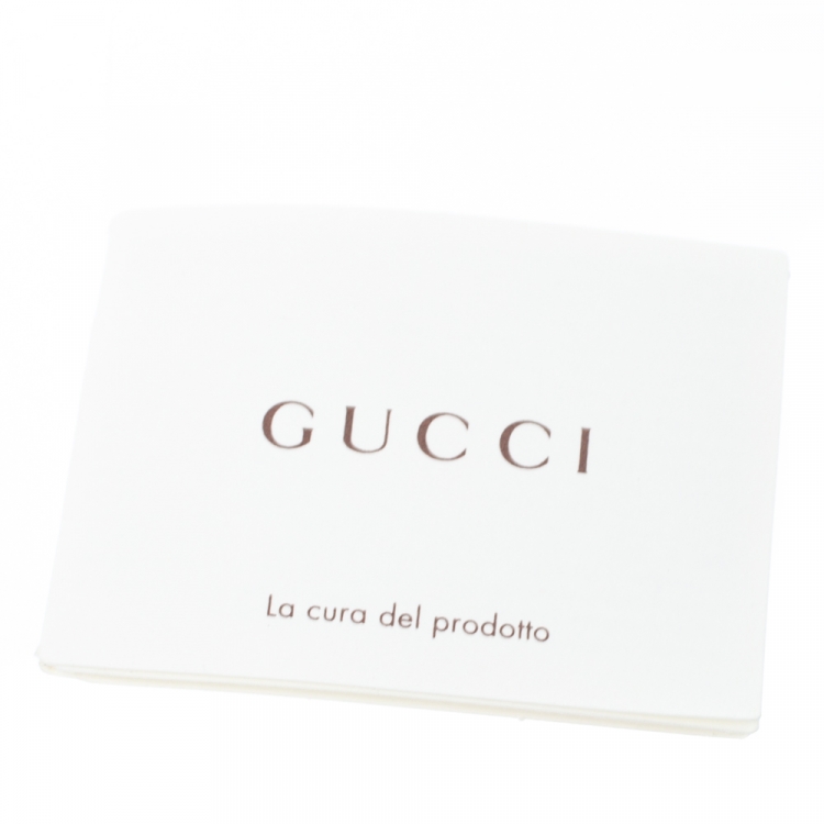 مملوكة مسبقًا Gucci Black Guccissima Leather Interlocking G Buckle Belt 105CM